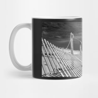 black sky/white sand Mug